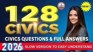 128 Civics Questions for U.S. Citizenship Interview 2026 &ndash; Random Order Practice #n400 #uscis