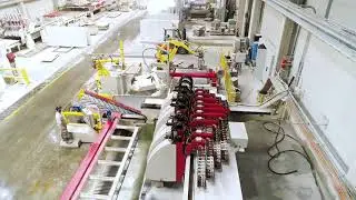 Fully Automatic KerbStone Cutting and Treatment Line - L&iacute;nea de corte y tratamiento de bordillos