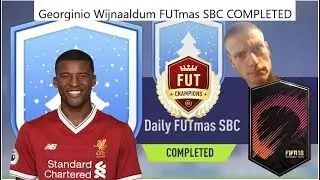 Georginio Wijnaaldum FUTmas SBC Completed! Fifa 18 Futmas sbcs