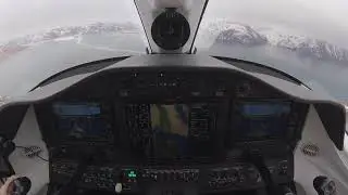 BGBW (Narsarsuaq / Greenland) RNP Z Rwy 06 Approach (WX close to minimum)