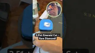 How to Identify a 3.51ct Emerald Cut Diamond | H Color VVS1 GIA Certified #emeraldcut #shorts