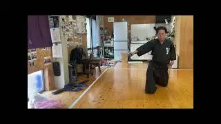 居合道　初心者　２人　本日は前、後