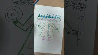 Dussehra Ravan drawing and colouring