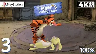 Disney's Tigger's Honey Hunt (PS1) - 4K60 Walkthrough Part 3 - Rabbit Says