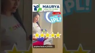 IPL Photo Facial in process | Maurya Health Care