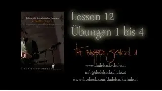 Dudelsackschule - The Bagpipe School #1, Lesson 12, &Uuml;bungen 1 bis 4