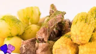 COSTILLAS, PAPAS Y PIÑAS 🍖🥔🌽COMIDA CANARIA