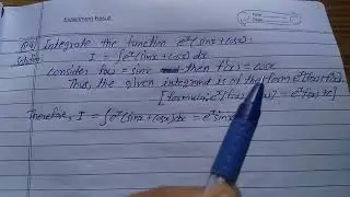 Integrate the function e^x(sinx + cosx) .