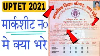 UPTET 2021 के Marksheet Number मे क्या भरे