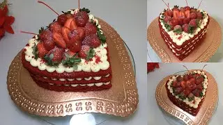 Bolo de coração especial para Dia das Mães | Naked Cake de coração | Silvana Souza