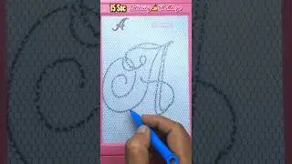 Can You Master Capital A ASMR Lettering in Just 15 Seconds?