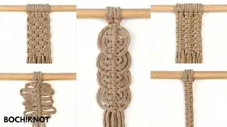 5 Easy Macrame Knot Patterns Using the Square Knot