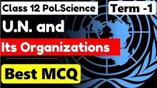 UN and Its Organizations MCQ I class12 Political Science Chapter 6 MCQ  I Term 1 Important questions