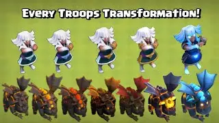 Every Troops Time Lapse Upgrade | Transformation and Animation! Clash of Clans