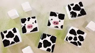 Gym Chalk ASMR | Cute Cow 🐮| Glitter&Crispy | Remastered | Oddly Satisfying | Sleep Aid