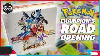 Japanese Pok&eacute;mon TCG Expansion SM6B (Champion's Road) Box Opening! (FREE Code Cards!) // Clay