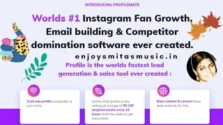 ProfileMate✅Worlds #1 Instagram Fan Growth, Email Building & Competitor Domination Software👉SMITA S