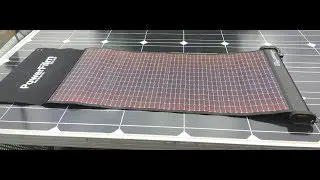 Powerfilm Lightsaver Max 15,6 Ah Solar Powerbank  in use