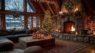 Instrumental Christmas Music With Fireplace 🔥 Relaxing Christmas Music 🎄 Soothing Christmas Ambien