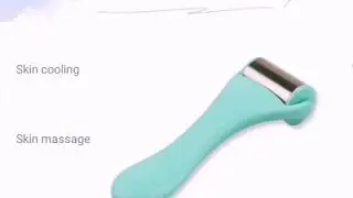 Stainless steel face massage ice roller