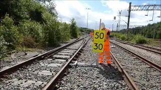Magnetic Temporary Speed Restriction Sign - TPA Rapid Rail