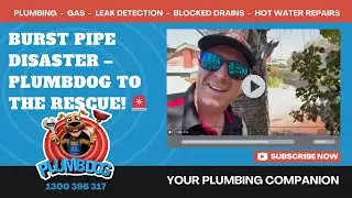 Аварийный ремонт прорвавшейся трубы! 💦 | Устранена течь 16 л/мин от Plumbdog