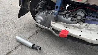 Test sound clubman exhaust with BGM PRO silencer in my Azzurro Lambretta 195 RV