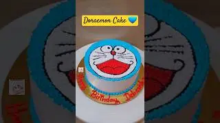 A Doraemon Cake Decoration❤️💙|Cake Design🔥❤️  #cake #shortsfeed #shorts #youtubeshorts #doraemoncake