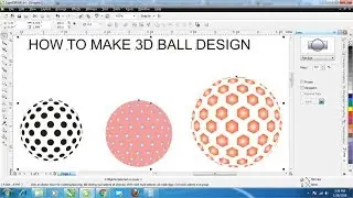 how to make 3d ball design with fish eye tool in corel draw