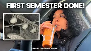 I Finished My First Semester of Interior Design School | Finals, Projects & What I Learned