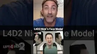 Nick's Face Model on L4D2 #l4d #left4dead #left4dead2
