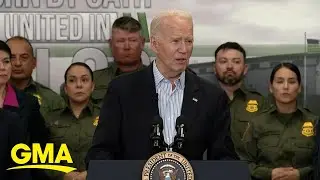 President Biden and Donald Trump at the border on the same day