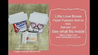 Paper Pumpkin Little Love Boxes January Add-On Kit see what fits inside