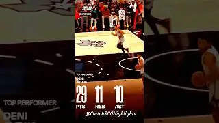 DENI AVDIJA TRIPLE-DOUBLE! 👑 | Blazers vs Spurs Highlights #Shorts #NBA #nbaedits