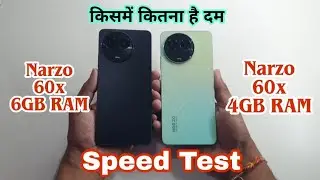 Narzo 60x 4GB Ram vs 6GB Ram Speed Test Comparison 💪