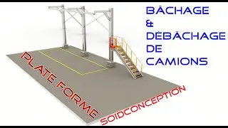 Construction soudés |charpente métallique | :Plate forme bâchage et débâchage de camions