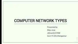 Types of Computer Network , CHNM Trade Theory