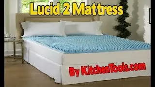 Lucid 2 Inch Gel Infused Ventilated Memory Foam Mattress Topper