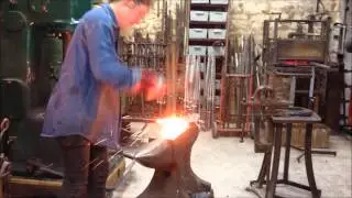Cecilie Robinson Fire Welding at Ironart - Feb 2014