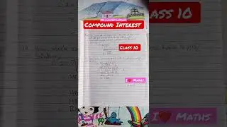 Compound Interest Class 10 #see2079 #class10math #compoundinterest #see #shorts