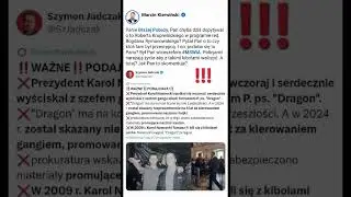 ,,...Nawrocki spotkał się wczoraj i serdecznie wyściskał z szefem gangu kiboli Tomaszem P.ps.,Dragon