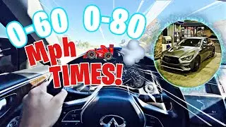 Infinity Q50 0-60mph! 3.0t RWD 0-60/80 Times