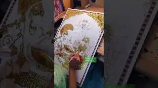 Tanjore work | Gold work #art #indianart #world #viralvideo #shorts #trending #students #delhi #fb