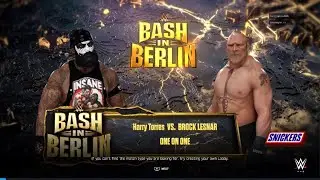 WWE 2K25 The Bigman Harry Torres vs Brock Lesnar