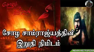 சோழ சாம்ராஜ்யத்தின் கடைசி மன்னன் | சோழம் வீழ்ந்தது | last chola king | Indian Histropedia