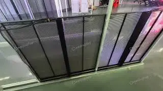 Comparison of transparent LED screen 3.9-7.8 and 3.9-3.9