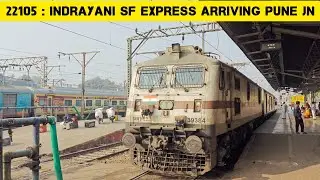 22105 : Mumbai - Pune Indrayani Sf Express Arriving Pune Railway Station, Pune WAP7: Indian Railway