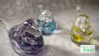 【TSUNE田中恒子の器】Glass happy bird
