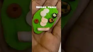 Indian food #fridge magnet #shorts #sizasa crafts #clay art #mini clay food #amazing idea