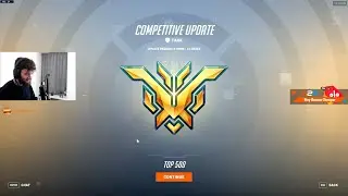 DAFRAN GETS TOP 500 AS REINHARDT! POTG! [ OVERWATCH 2 TOP 500 SEASON 4 ]